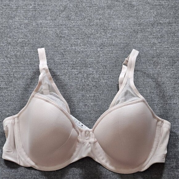 Wonderbra Size 36B Bra Beige Wired Pudded Cups Adjustable Straps W7434 Comfort - Picture 1 of 15